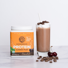 Load image into Gallery viewer, Sunwarrior - Classic Plus Chocolate - Vegan Pea &amp; Chia Protein: 375g
