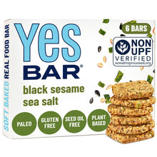 Load image into Gallery viewer, YES Bar® - Low Sugar Snack Bars - Black Sesame Sea Salt - Premium Real Food Snack Bar
