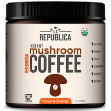 Load image into Gallery viewer, La Republica Coffee - La Republica Organic DECAF Mushroom Coffee (Full-Fruiting): 2.5oz Jar
