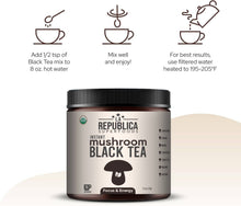 Load image into Gallery viewer, La Republica Coffee - La Republica Black Tea with 7 Mushrooms (Instant)
