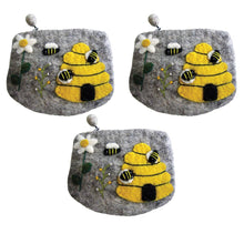 Load image into Gallery viewer, Honey House Naturals - Wool Bee Bag - Handmade: Individual
