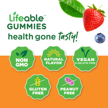 Load image into Gallery viewer, Lifeable - Lifeable Glucose Gummies - Raise Low Blood Sugar, 60 Gummies: Berry Flavor / 60 Gummies
