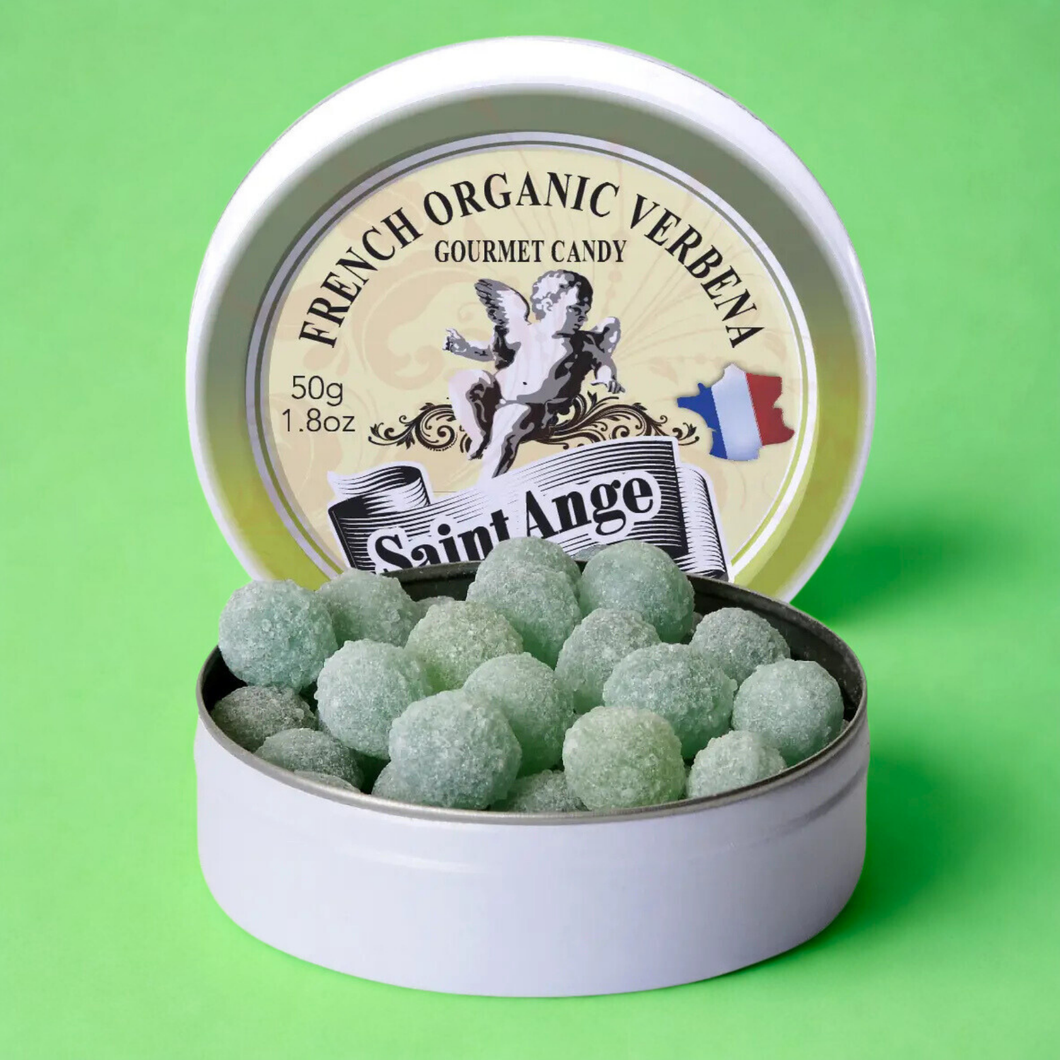 Bonbon USA France - Saint Ange Organic Verbena - French Gourmet Candy Tin
