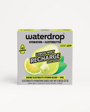 Load image into Gallery viewer, waterdrop® - Electrolyte Rapid Hydration Cubes 12 Servings - NEW FLAVORS : Lemon Mint
