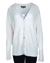 Load image into Gallery viewer, Jones New York Women's Notch Collar Wool Blend Cardigan,Sand Heather, XL

