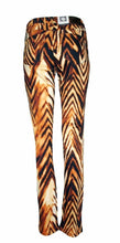 Load image into Gallery viewer, Anne Klein Women&#39;s Straight Leg Denim Printed Illusion Jeans, Brown, 2
