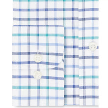 Load image into Gallery viewer, Eagle Men's Non-Iron Collar Check Flex Dress Shirt, Blue,17 32/33
