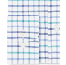 Load image into Gallery viewer, Eagle Men's Non-Iron Collar Check Flex Dress Shirt, Blue,18.5 34/35
