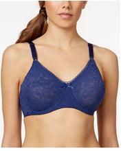 Load image into Gallery viewer, Bali Women&#39;s Lace &#39;n Smooth 2-Ply Seamless Underwire Bra, Navy, 40D
