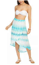 Load image into Gallery viewer, J Valdi Women&#39;s Tie-Dyed Swim Pull-on Cover-Up Skirt, Turquoise, M

