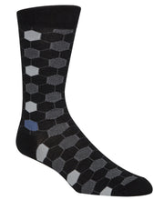 Load image into Gallery viewer, Cole Haan Men&#39;s Polygon Socks, Black, Shoe Size 7-12

