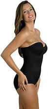Load image into Gallery viewer, Miraclesuit Shapewear Women&#39;s Shape Away Extra Firm Strapless Bodysuit with Back Magic, Black, 36C
