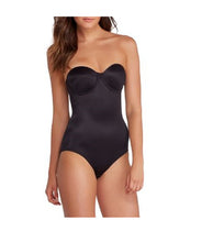 Load image into Gallery viewer, Miraclesuit Shapewear Women&#39;s Shape Away Extra Firm Strapless Bodysuit with Back Magic, Black, 36C
