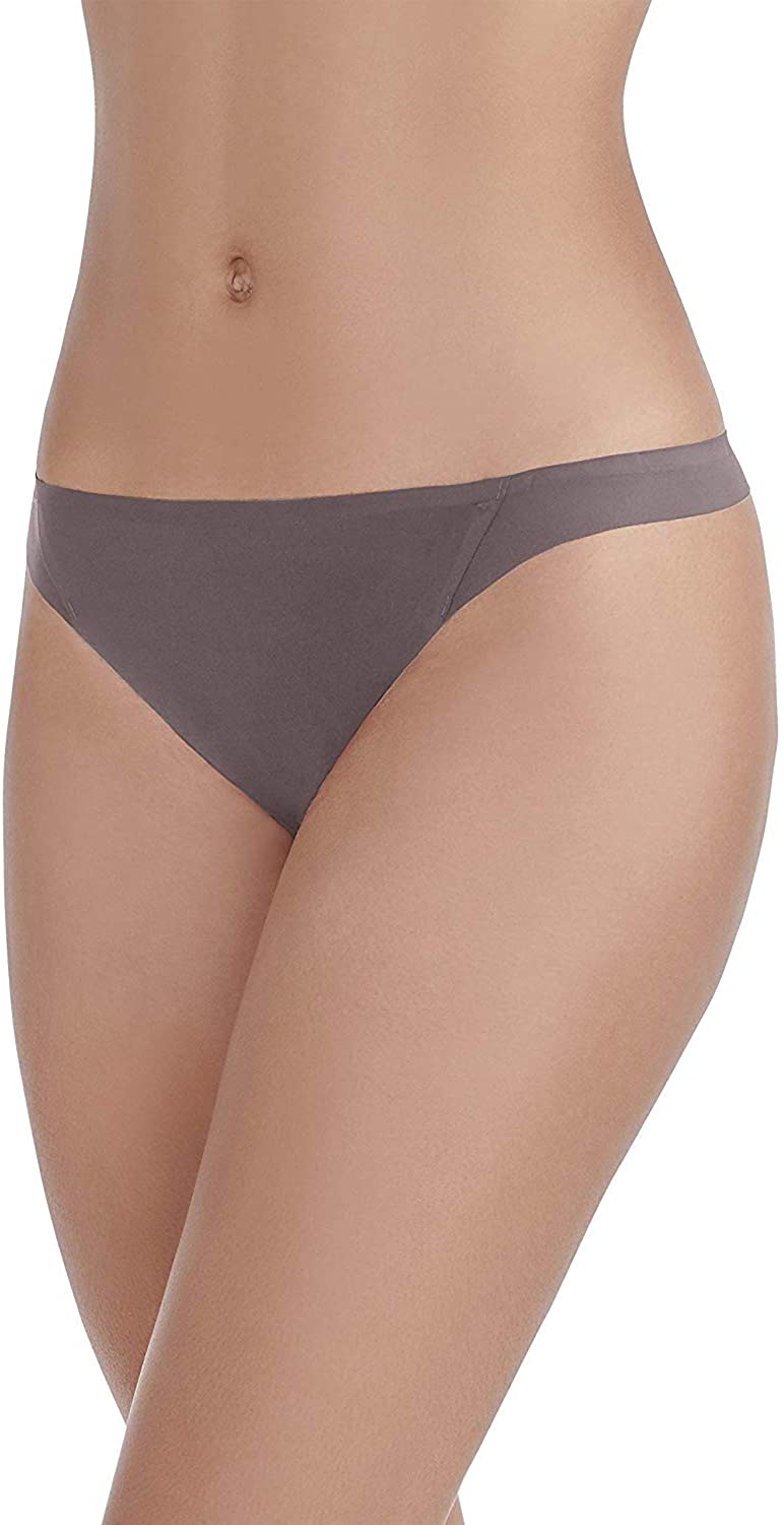 Vanity Fair Women's Underwear Nearly Invisible Panty,Deep Mauve,8