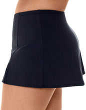 Load image into Gallery viewer, Swim Solutions Plus Women&#39;s Thigh Minimizer Swim Skirt, Black, 24W
