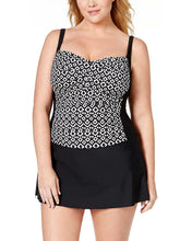 Load image into Gallery viewer, Swim Solutions Women's Printed Tummy-Control Swim Dress, 20W
