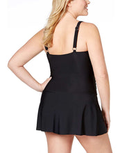 Load image into Gallery viewer, Swim Solutions Women's Printed Tummy-Control Swim Dress, 20W
