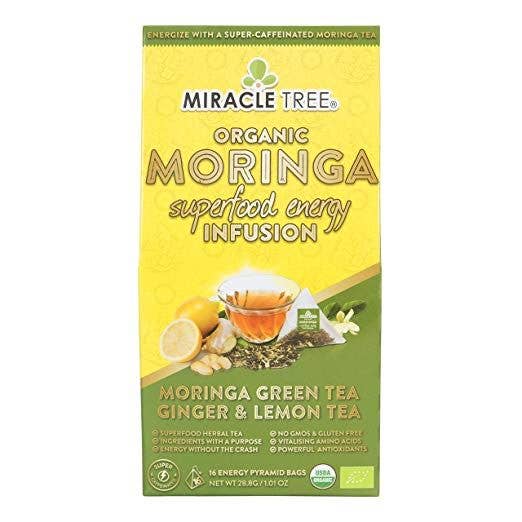Miracle Tree - Moringa Energy Tea: Green Tea Ginger Lemon