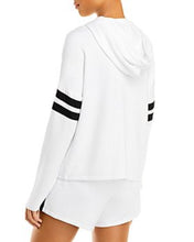 Load image into Gallery viewer, AQUA Athletic Women&#39;s Stripe Sleeve Hoodie, White, L
