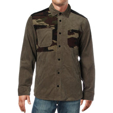 Load image into Gallery viewer, Club Room Men's Camouflage Colorblocked Corduroy Shirt Jacket, Green, S

