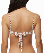 Load image into Gallery viewer, O&#39;Neill Juniors&#39; Striped Underwire Bikini Top, Coconut Shell, XS
