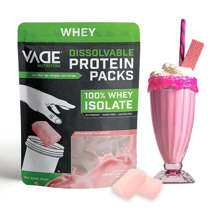 VADE Nutrition - Strawberry Milkshake - 100% Whey Isolate Protein