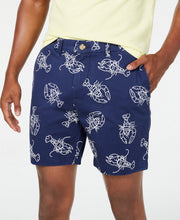 Load image into Gallery viewer, Tommy Hilfiger Men's 7" Lobster Stretch-Cotton Shorts, Blue, 38W
