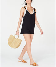 Load image into Gallery viewer, Roxy Juniors&#39; Cutty Heart Romper Swimsuit Cover-Up, Black, S
