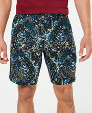 Load image into Gallery viewer, Tasso Elba Men's Paisley-Print Linen 9" Casual Shorts, Blue, 36W
