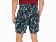 Load image into Gallery viewer, Tasso Elba Men's Paisley-Print Linen 9" Casual Shorts, Blue, 40W
