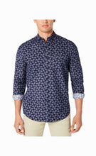 Load image into Gallery viewer, Club Room Men's Paisley-Print Corduroy Button-down Shirt, Navy, M
