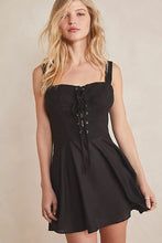 Load image into Gallery viewer, Free People Women&#39;s Not A Chance Corset Mini Slip Dress, Black, S
