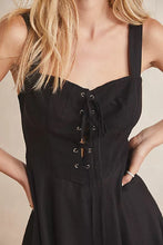 Load image into Gallery viewer, Free People Women&#39;s Not A Chance Corset Mini Slip Dress, Black, S

