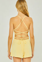Load image into Gallery viewer, Belloago Women&#39;s Lace-up Back Pull-Over Romper
