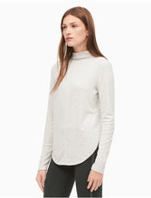 Load image into Gallery viewer, Calvin Klein Performance Women&#39;s Mock-Neck Long Sleeve Top, Grey, M
