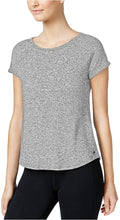 Load image into Gallery viewer, Calvin Klein Performance Women&#39;s Marled Keyhole-Back Top, Stone, L
