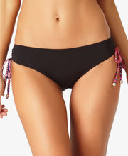 Load image into Gallery viewer, Anne Cole Signature Stevie Stripe Side Tie Bikini Bottom, Multi, L
