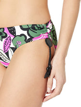 Load image into Gallery viewer, Anne Cole Women&#39;s Side Tie Adjustable Bikini Bottom, Green Floral, XS
