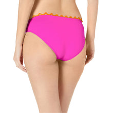Load image into Gallery viewer, Anne Cole Women&#39;s Block Party Ric Rack Hipster Bikini Bottoms, Pink, S
