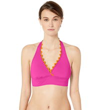 Load image into Gallery viewer, Anne Cole Women&#39;s Ric Rack Halter Bikini Top, New Pink, XS
