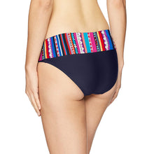 Load image into Gallery viewer, Anne Cole Women&#39;s Fold Over Bikini Bottom, Retro Braided Stripe, XS
