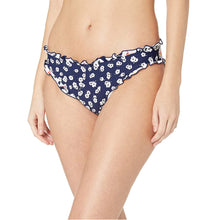 Load image into Gallery viewer, Anne Cole Studio Women&#39;s Shirred Back Bikini Bottom, Blue Floral, XS

