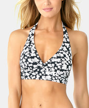 Load image into Gallery viewer, Anne Cole Women&#39;s Bitsy Ditsy Printed Halter Soft Cup Bikini Top, XS

