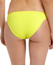 Load image into Gallery viewer, California Waves Juniors&#39; Ribbed Hipster Bikini Bottoms, Yellow, M
