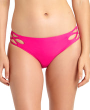 Load image into Gallery viewer, California Waves Junior&#39;s Strappy sides Bikini Bottoms, Pink, XS
