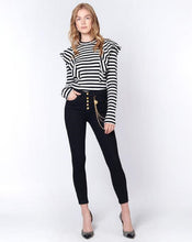 Load image into Gallery viewer, Veronica Beard Women's Debbie 10 Chain Belt High Waist Skinny Jeans, 34

