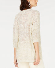 Load image into Gallery viewer, Raga Women's 3/4-Sleeve Metallic-Detail Cardigan, Beige, S
