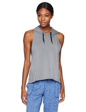 Load image into Gallery viewer, Under Armour Women&#39;s Modal Terry Hoodie Vest, Steel Fade, XX-Large
