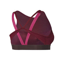 Load image into Gallery viewer, Adidas Women&#39;s High-Neck Sports Bra, Noble Maroon/Night Red, XS
