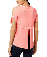 Load image into Gallery viewer, Calvin Klein Performance Women&#39;s Cold-Shoulder Vented-Back T-Shirt, XL
